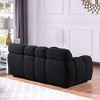 VASIP 64.96 length ,35.83" deepth ,human body structure for USA people, marshmallow sofa,boucle sofa ,2 seater, BEIGE BOUCLE - 4 of 4