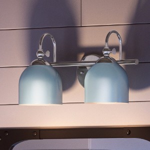 Urban Ambiance Luxury Vintage Bath Light 9''H x 14.75''W,  Polished Chrome Finish,  Jacksonville Collection, UHP4311 - 1 of 4