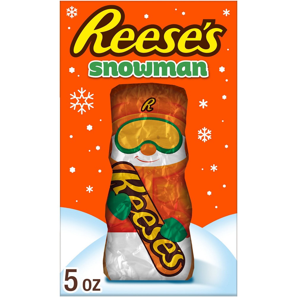 UPC 034000666379 product image for REESE'S Christmas Milk Chocolate Peanut Butter Snowman Candy - 5oz | upcitemdb.com