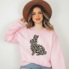 Simply Sage Market Women's Graphic Sweatshirt Leopard Bunny - 2 of 3