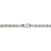 Black Bow Jewelry 3mm Sterling Silver Solid Flat Rope Chain Bracelet - image 3 of 4