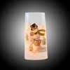 Stony Creek 10.0 Inch Snowman Friends Pre-Lit Vase Christmas Lighted Glass Accent , Christmas Decor Kitten Squirrel Bunny Deer (1PC) - 4 of 4