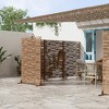 Dovelina Outdoor Freestanding Metal Privacy Screen Decorative Garden Fence - 3 of 4