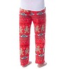 Friends The TV Series Womens' Gingerbread Central Perk Ugly Sweater Pajama Pants Red - 2 of 4