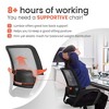 NEO Chair Office Chair Ergonomic Desk Chair Mesh Computer Chair Lumbar Support Executive Adjustable Swivel Chair Task Home Office Chair - 4 of 4