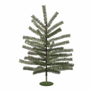Gallerie II Shimmer Green Tinsel Tree Figurine - 1 of 3
