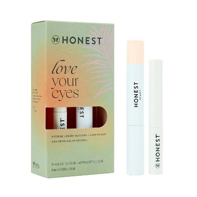 Honest Beauty Love Your Eyes Mascara + Primer and Brow Gel Duo Gift Set - 2pc