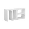 62.8'' Modular Entryway Console Table with Curved Interior Shelves for Custom Layouts in Hallway or Living Room-Baofuwish - 3 of 4