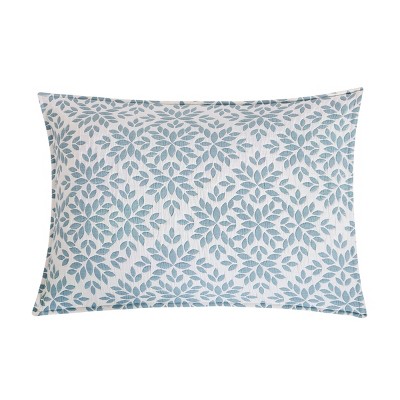 Blue and White Cotton Twin Reversible Quilt Set