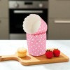 Unique Bargains Polka Dot Print Disposable Baking Cups Wood Pulp Paper PE Coating 2.76"x2.17" 50 Pcs - 2 of 4