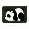 Cute Panda Bathroom Rug, Non-slip Super Absorbent Soft Bathroom Rug, Machine Washable, Bathtub Rug Shower Indoor Area Use - 3 of 4