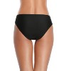 FIONECA Women Twist Bikini Bottom Moderate High Cut Bathing Suit Bottoms Ruched Swimsuit Bottom - 2 of 4