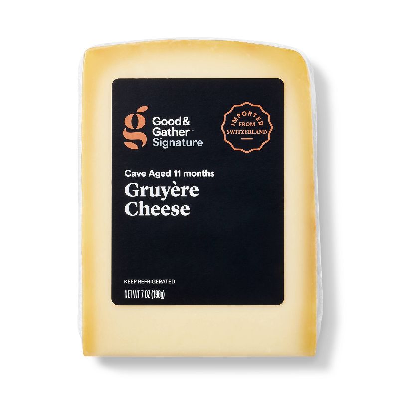 Signature Cave Aged Gruyere Cheese - 7oz - Good &#38; Gather&#8482;, 1 of 5