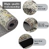 TackView Machine Washable Area Rug, Floral Carpet, for Bedroom, Living Room, Nursery - 4 of 4
