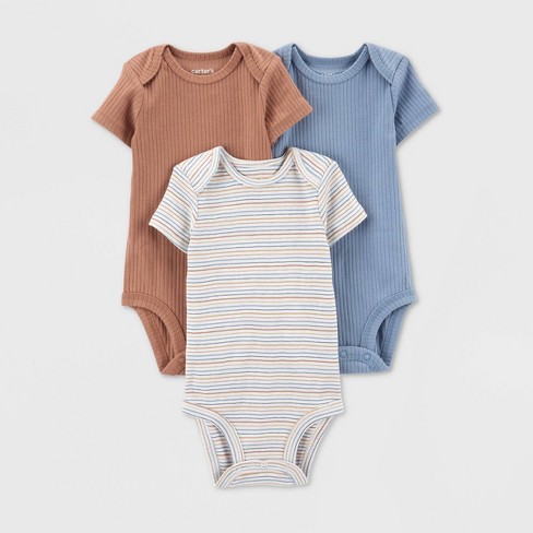 Burt's Bees Baby® Organic Cotton 5pk Short Sleeve Bodysuit Set - Heather  Gray : Target