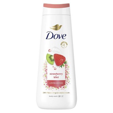Dove Beauty Limited Edition Body Wash - Strawberry & Kiwi - 20 fl oz: Paraben-Free, Sulfate-Free, Vegan, For Normal Skin