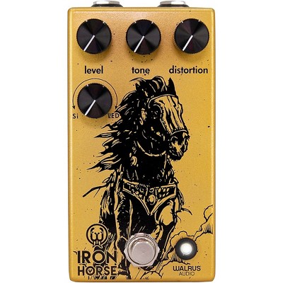 Walrus Audio Iron Horse LM308 Distortion V3 Effects Pedal Yellow