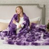 Cozy Bliss Bubble Faux Fur Throw Blankets, Plush Soft Thick Blanket for Sofa, Bedroom, Living Room - 4 of 4