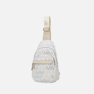 MKF Collection Helaena M Logo-Printed Vegan Leather Sling Bag for Women, Crossbody Purse by Mia K - 1 of 4