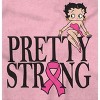 Breast Cancer Betty Pretty Strong Womens Graphic T Shirt Tees Brisco Brands - 2 of 4
