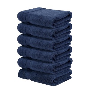 Splash Ultra-Soft Zero Twist 100% Ring Spun Cotton Bath Towel Set - Reversible, 550 GSM, Breathable, Lightweight, Highly Absorbent Towels for Bathroom - 1 of 4