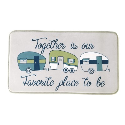 Lakeside Together is Our Favorite Place to Be Bathroom Rug with Nonslip Backing