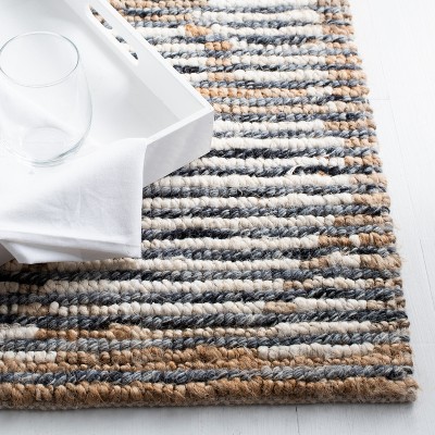 Beige and Ivory Hand-Knotted Wool Runner Rug, 2'3" x 7'
