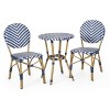 NicBex Outdoor Dining Table Set Bistro Table with Rattan Top & Chairs,Patio Furniture Bistro Set for Garden,Backyard,Poolside - 4 of 4