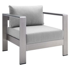 Modway Shore Sunbrella® Fabric Aluminum Outdoor Patio Armchair - 1 of 4