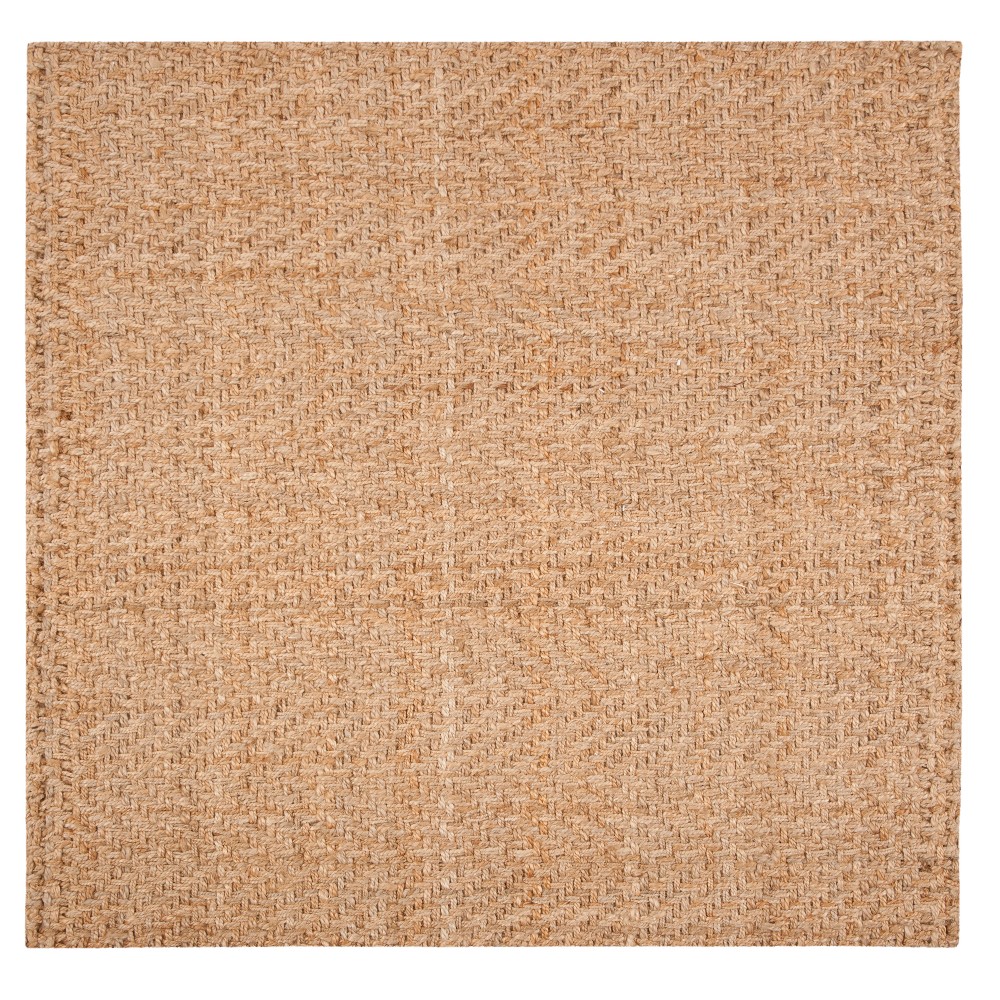 6'x6' Square Nairna Woven Rug Natural Square - Safavieh