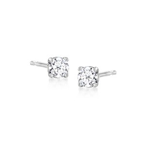 Ross-Simons 0.10 ct. t.w. Lab-Grown Diamond Stud Earrings in Sterling Silver - 1 of 4