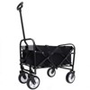 BEAFUP Utility Foldable Wagon Cart with Strapping System, 225 Lbs Capacity - All-Terrain 360° Wheels,for Beach,Shopping,Camping,Family Outings - 2 of 4