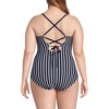 Lands' End Women's Chlorine Resistant Lace Up One Piece Swimsuit - 2 of 4