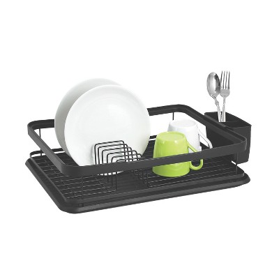 Trio Home 3-Piece Kitchen Counter Dish Drying Rack, Removable Utensil Holder and Drainboard, Stainless steel
