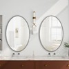 CIPACHO Gold/Sliver Iron Art Oval Retro Mirror - Antique Effect, Wall - Hanging for Bathroom, Bedroom & Living Room - 4 of 4