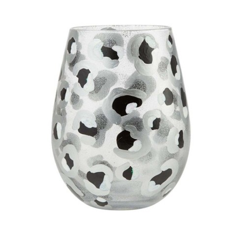 Leopard Super Bling Wine Glass by Lolita