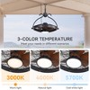 Airsurfer 23.6" Waterproof Ceiling Fan, Dimmable LED Light, Reversible Quiet Motor, Remote Control with Memory Function - 4 of 4