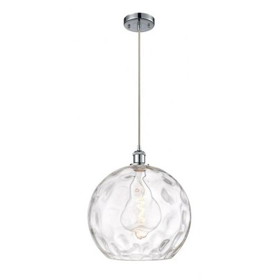 Athens Water Glass - 1 Light Pendant In Industrial Style-16.88 Inches Tall and 13.75 Inches Wide
