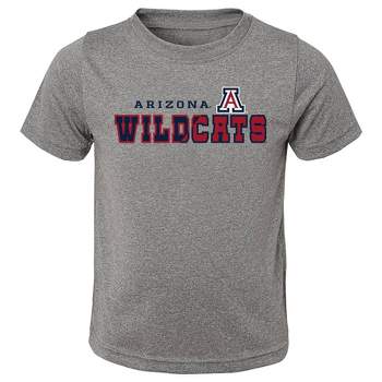 NCAA Arizona Wildcats Boys' Heather Gray Poly T-Shirt