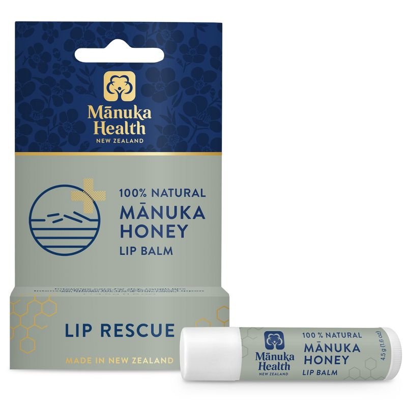 Manuka Health 100% Natural Manuka Honey Lip Balm, 0.16 oz (4.5 g), 1 of 8