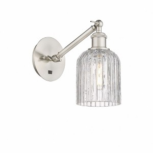 Bridal Veil - 1 Light Arm Adjusts Up and Down Wall Sconce In Art Deco Style-9 Inches Tall and 5 Inches Wide - 1 of 1
