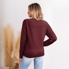Women's Cozy Round Neck Long Sleeve Knit Sweater - Cupshe - 3 of 4