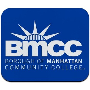 Borough of Manhattan Community College Primary Logo Low Profile Thin Mouse Pad - 1 of 2