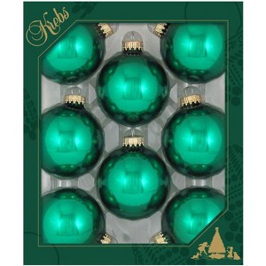 Christmas By Krebs - 67mm / 2.625" Designer Glass Baubles [8 Pieces] - 1 of 4
