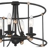 Minka Lavery Industrial Ceiling Light Semi Flush Mount Fixture 15 3/4" Sand Coal Steel Skyline Gold Leaf for Bedroom Kitchen House - 2 of 3