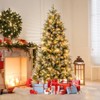 Tangkula Pre-Lit Artificial Christmas Tree w/ 1072 PE & PVC & PET Branch Tips - 3 of 4