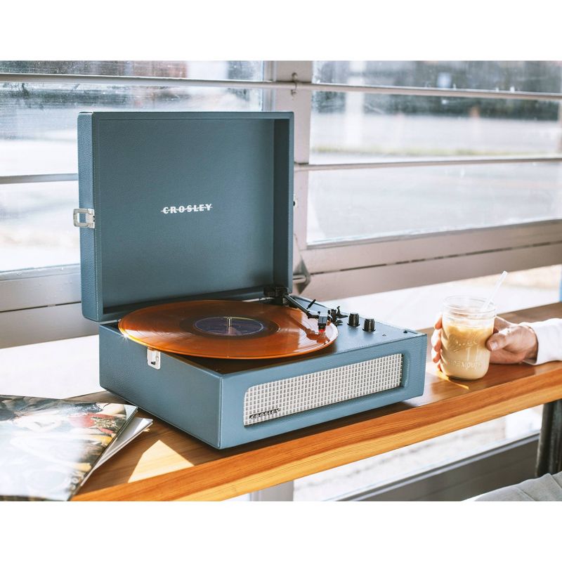 Crosley Voyager Bluetooth Vinyl Record Player - Washed Blue, 3 of 18
