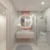 Apmir Super Bright Back LED Lighted Anti-Fog Round/Oval Wall Mirror with Tempered Glass & 3-Year Warranty - 2 of 4