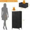 SKRAN Dresser For Bedroom With 4 Storage Drawers, Chest Of Drawers Fabric Dresser With Sturdy Steel Frame, Dresser For Closet With Wood Top - 3 of 4