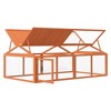 vidaXL Run Box Brown 78.7"x44.3"x29.1" Solid Wood Pine - 4 of 4